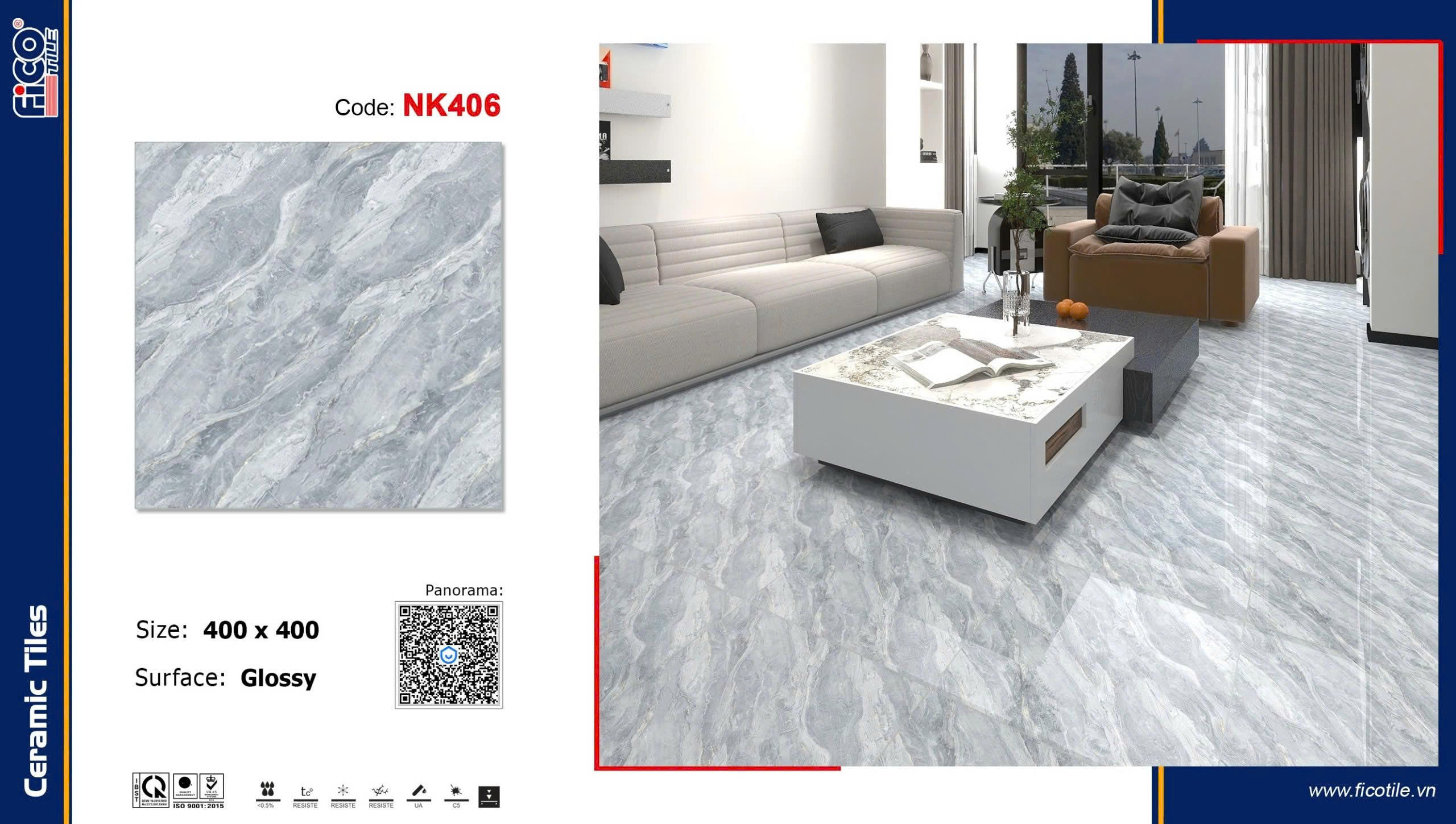 Gạch  lát nền KT60x60